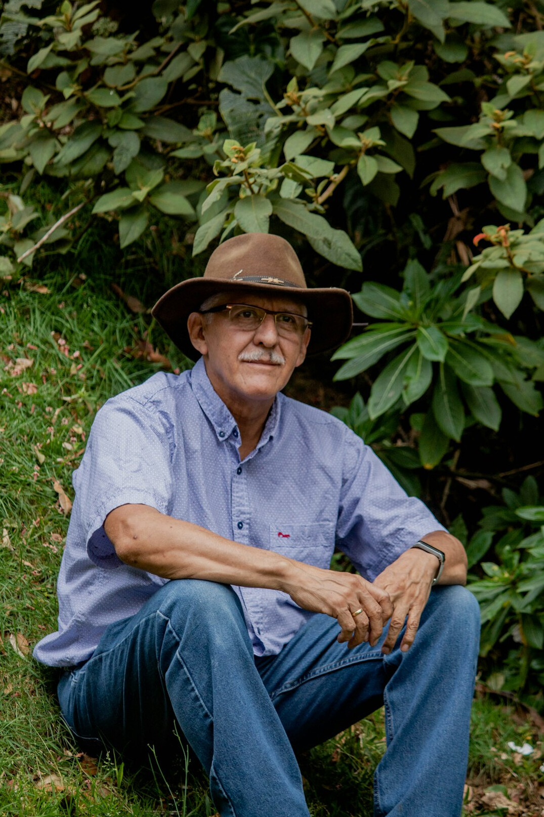Portrait of a Latino man historian in his fifties