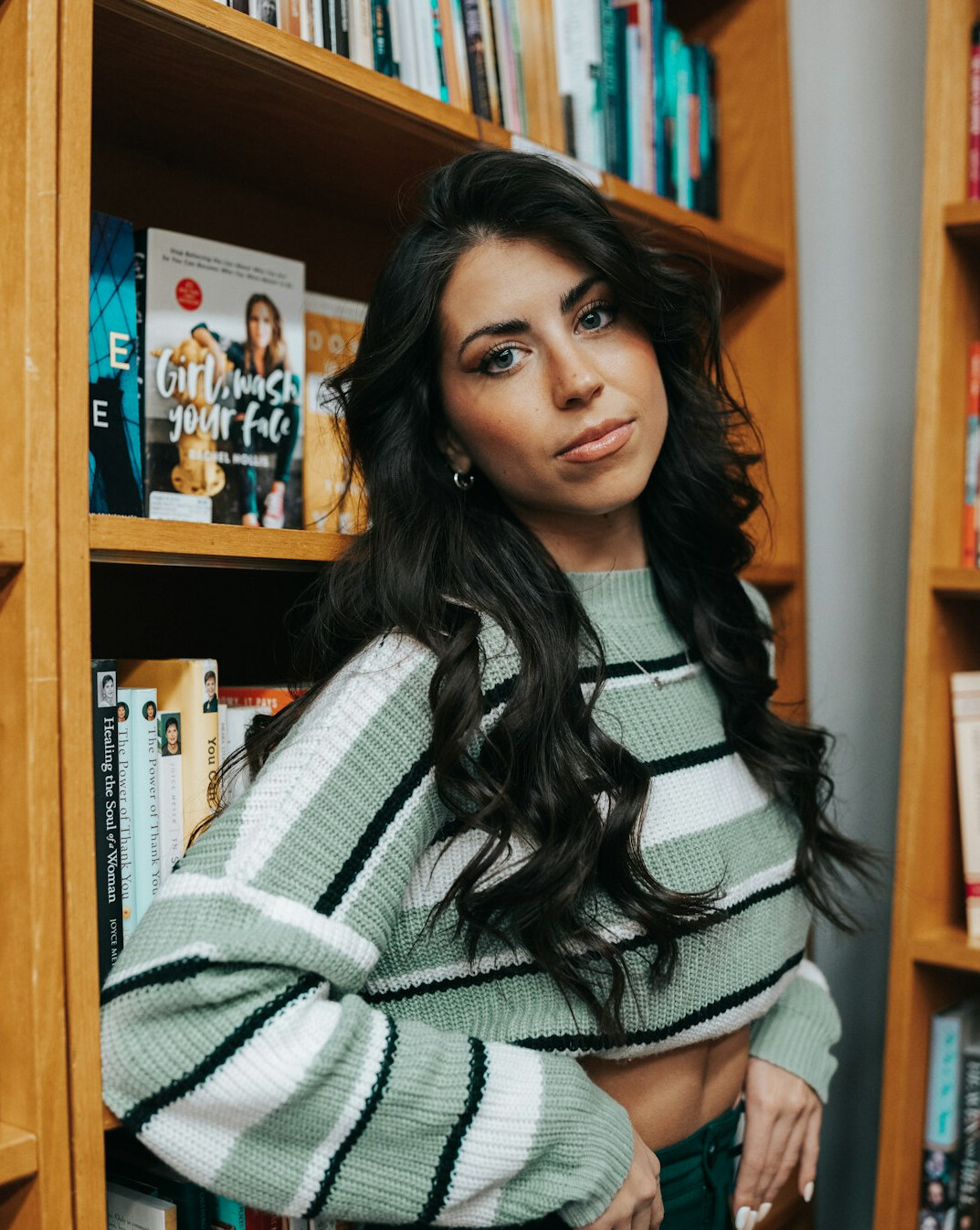 Portrait of a Latina woman editor in her twenties
